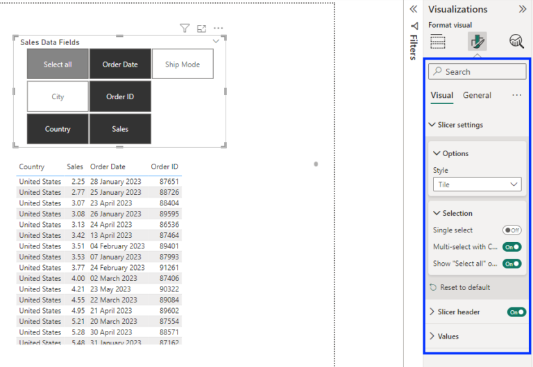 Step 3: Use the Field Parameter in Visuals