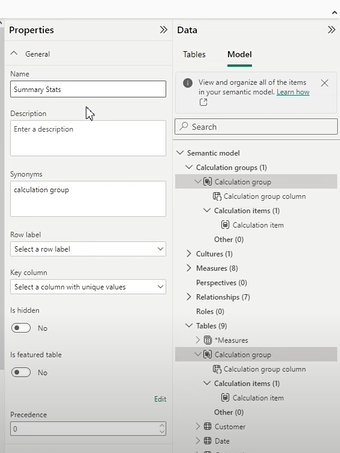 Defining Calculation Items