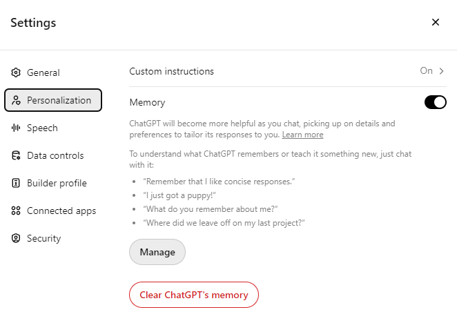 Clean Up ChatGPT’s Memory for a Fresh Start
