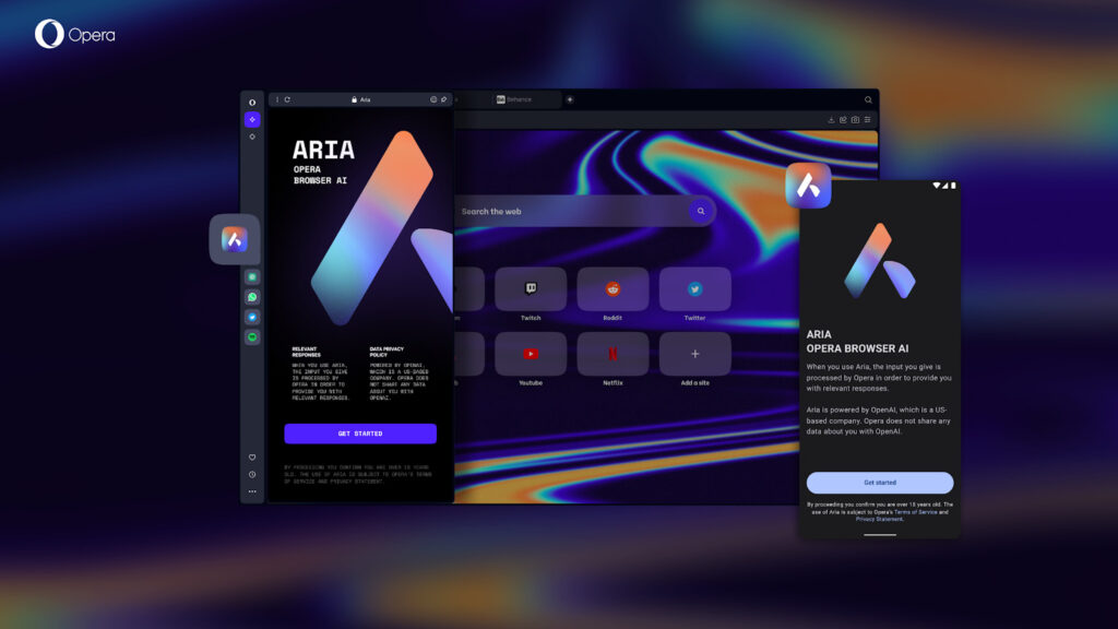 Opera with Aria AI
