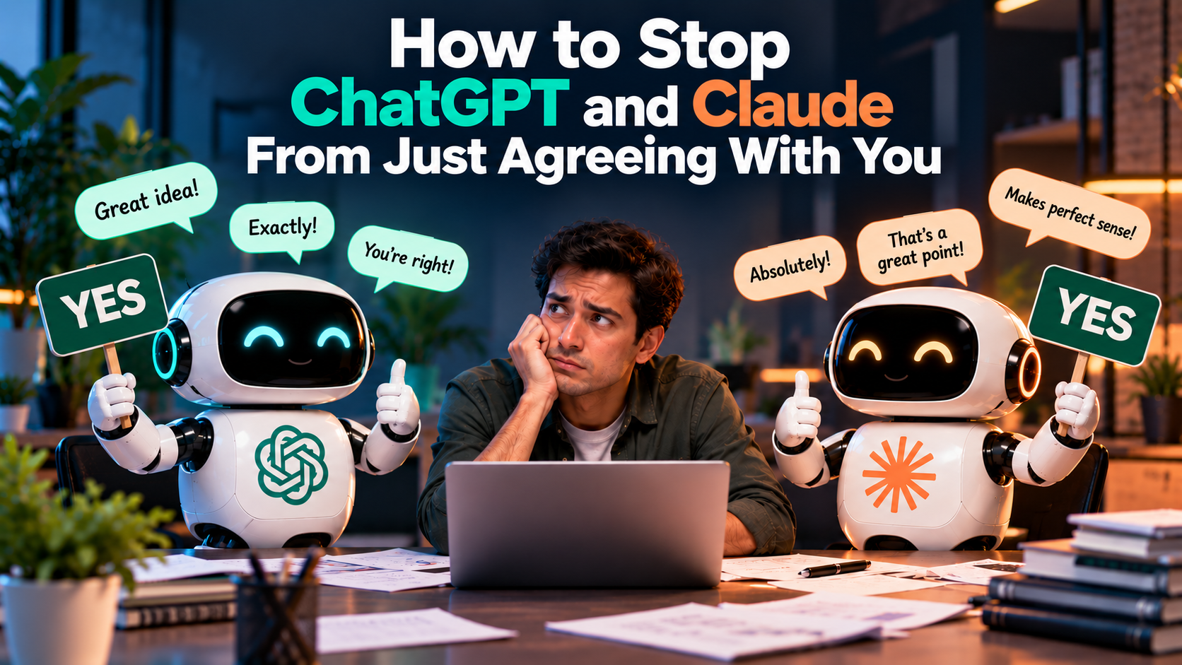 How to Stop ChatGPT and Claude From Just Agreeing With You