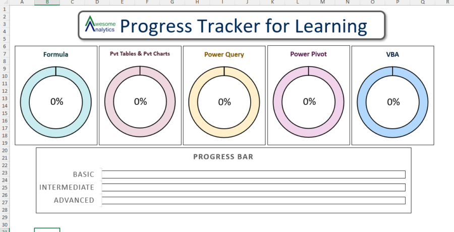 excel learning tracker